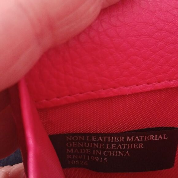 Giani Bernini's Crossbody Bag Hot Pink Rosettes Adjustable Straps Slip Pockets - Picture 15 of 15